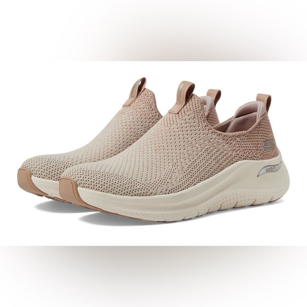 Skechers ArchFit 2.0 Air Cooled Breathable Knit Mesh Slip On Activewear Sneakers